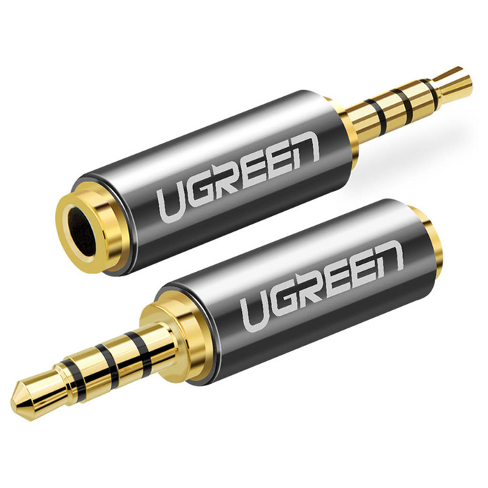 Ugreen adapter audio jack 2.5mm męski do jack 3.5mm żeński czarny (20501)