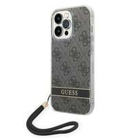 Etui GUESS Apple iPhone 14 Pro Max 4G Print Strap Czarny Hardcase