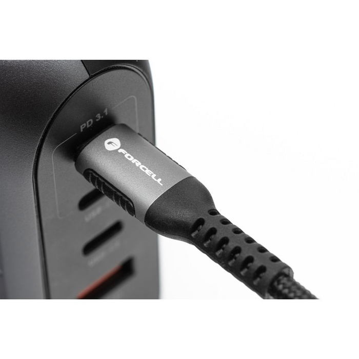 FORCELL F-ENERGY C257 kabel USB A do Lightning 2,4A 12W Cafule 3 m czarny