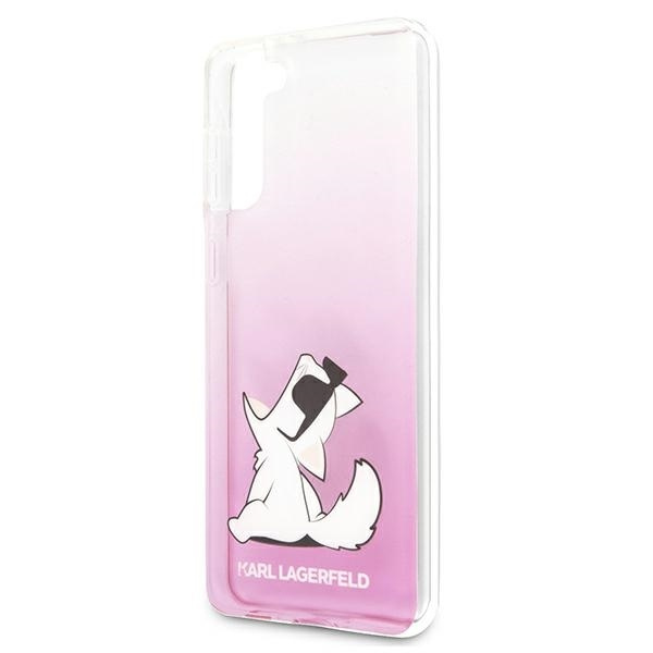 Etui KARL LAGERFELD Samsung Galaxy S21 Plus Choupette Fun Różowy Hardcase