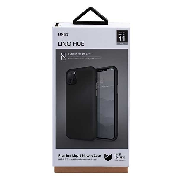 UNIQ etui Lino Hue iPhone 11 Pro czarny/ink black