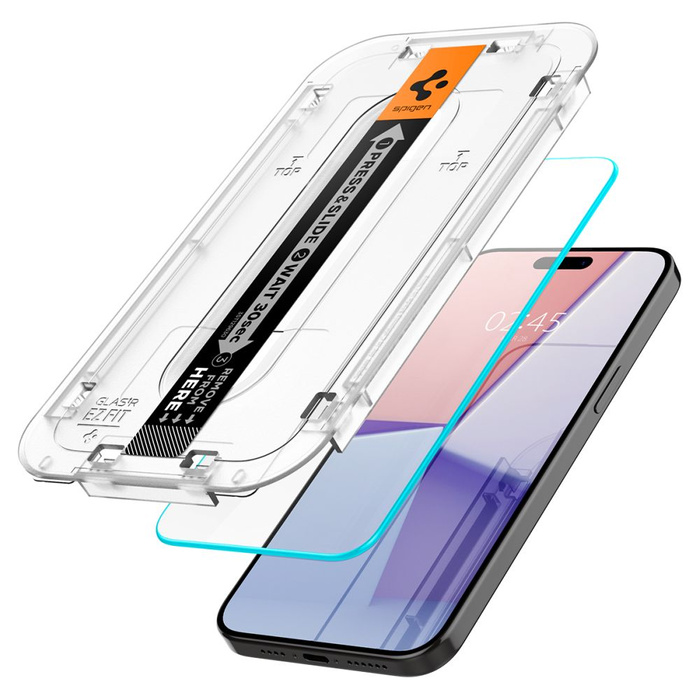 Szkło Hartowane Spigen Glas.tr ”ez Fit” 2-pack iPhone 15 Pro Clear