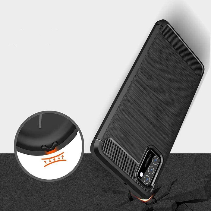 Etui TECH-PROTECT Xiaomi Poco M3 Tpucarbon Black Czarne Case