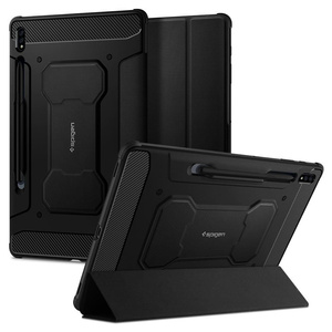 Etui SPIGEN Rugged Armor ”Pro” Galaxy Tab S7+ Plus 12.4 T970/T976 Black Czarne Case