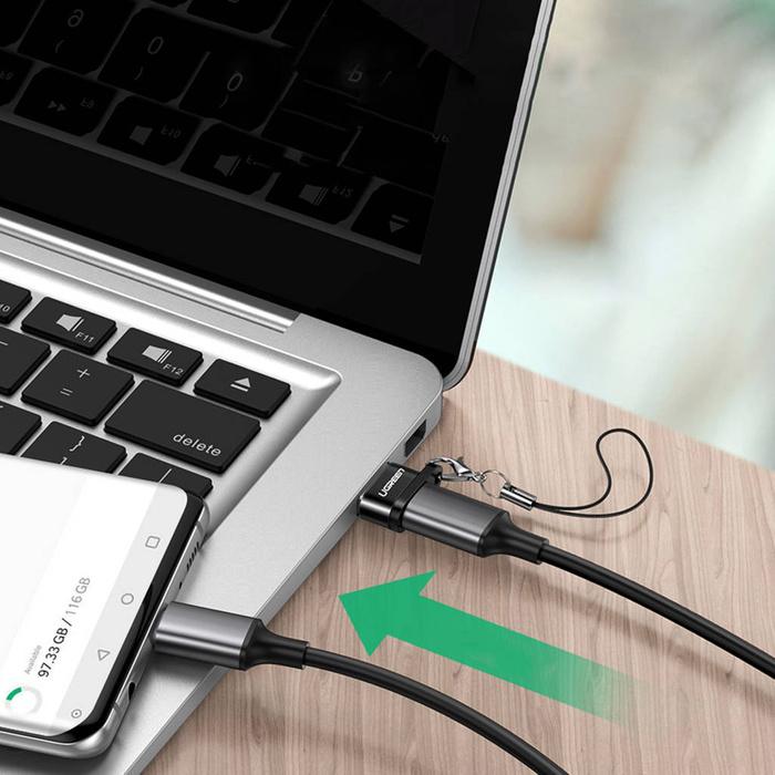 Adapter USB C (żeński) - USB (męski) Ugreen US280 - czarny