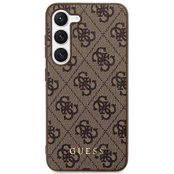 Etui Guess GUHCS24MG4GFBR Samsung Galaxy S24 Plus S926 brązowy/brown hard case 4G Metal Gold Logo Case