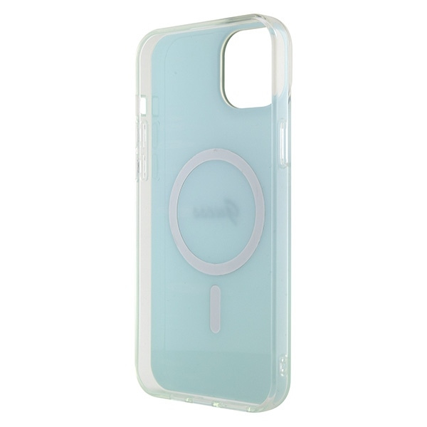 Etui Guess GUHMP15MHITSQ iPhone 15 Plus 6.7" turkusowy/turquoise hardcase IML Iridescent MagSafe Case