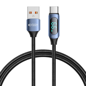 TECH-PROTECT ULTRABOOST LED USB-C CABLE 66W/6A 100CM BLUE