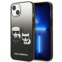 Etui KARL LAGERFELD Apple iPhone 13 Mini Gradient Ikonik Karl & Choupette Czarny Hardcase