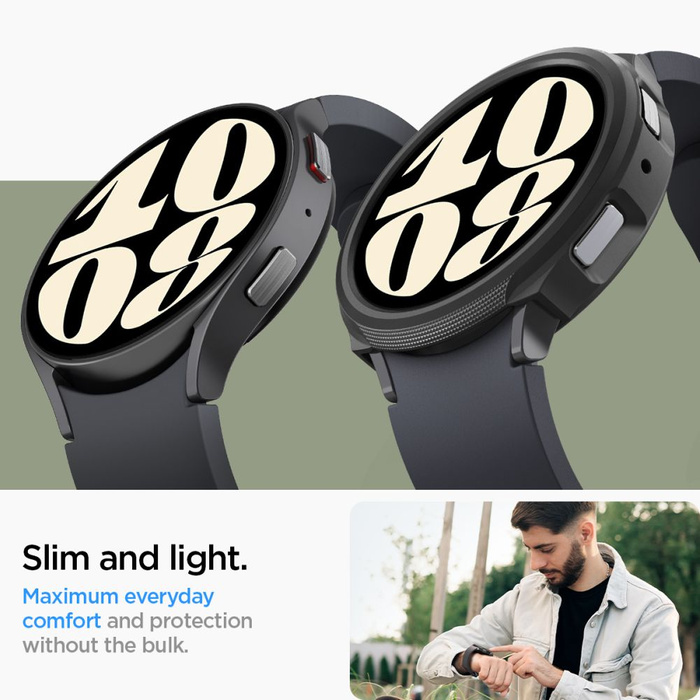 Etui Spigen Liquid Air Samsung Galaxy Watch 6 (44 MM) Matte Black Case