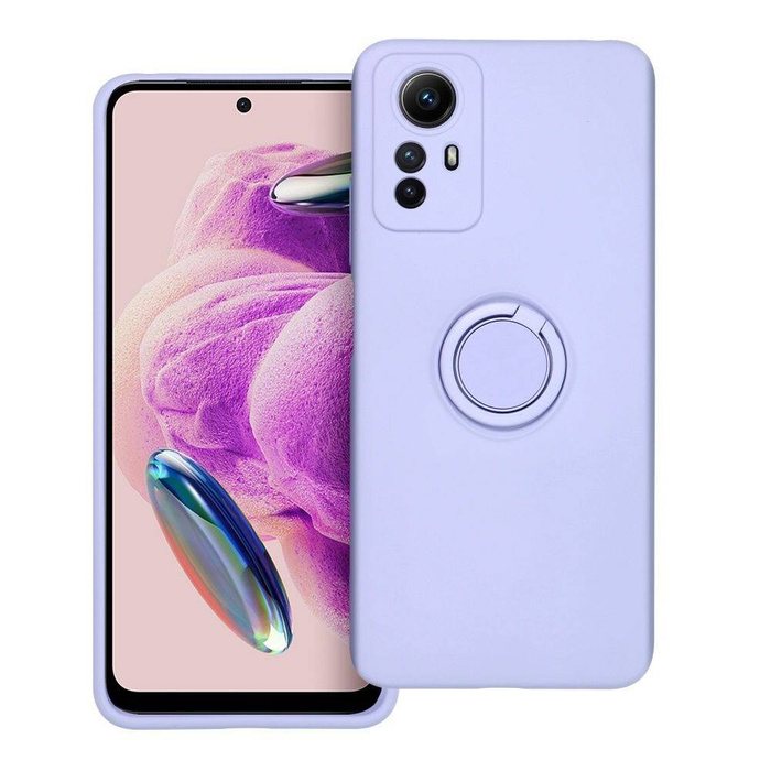 Etui Futerał SILICONE RING do XIAOMI Redmi NOTE 12S fioletowy Case