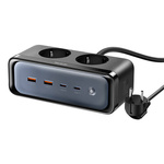 Listwa zasilająca z 2 gniazdami 6w1, 2x USB-C, 2x USB-A Mcdodo CH-4610, EU (czarna)