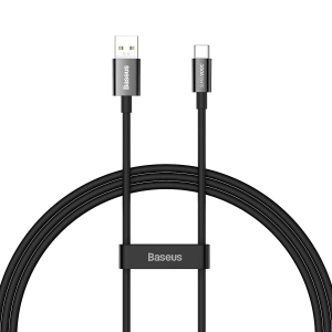 [PO ZWROCIE] Baseus Superior Series kabel SUPERVOOC USB-A do USB-C 65W 1m czarny