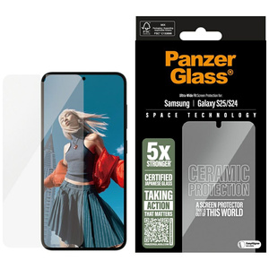 Szkło ceramiczne PanzerGlass Ultra-Wide   Fit do Samsung Galaxy S25 ceramic