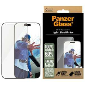 PanzerGlass Screen Protector iPhone 16 Pro Max 6.9" Ultra-Wide Fit 2864