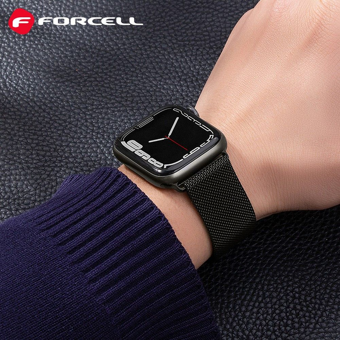 FORCELL F-DESIGN FA03 pasek do APPLE Watch 38 / 40 / 41 mm czarny