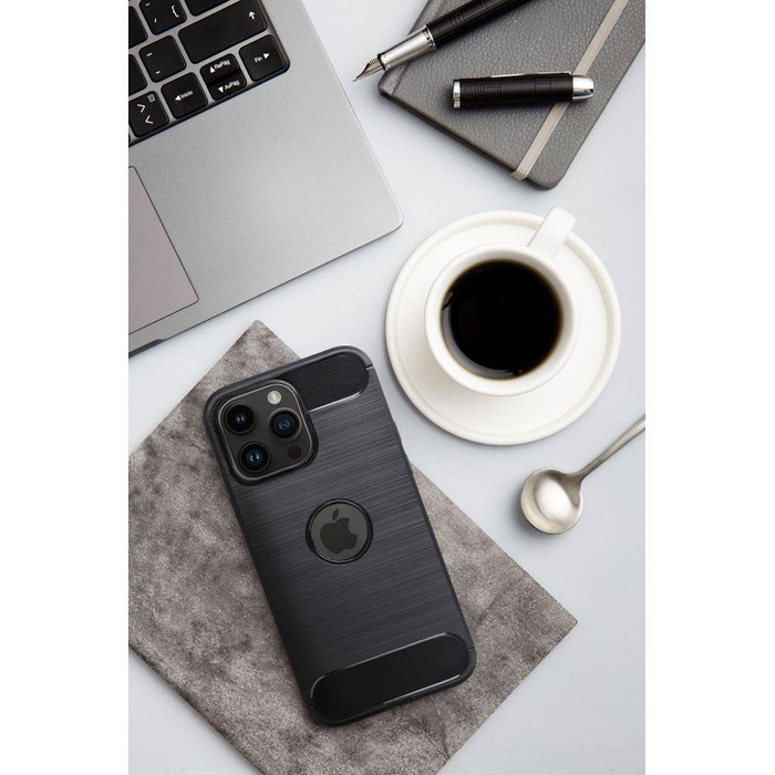 Etui Futerał CARBON do MOTOROLA G22 czarny Case