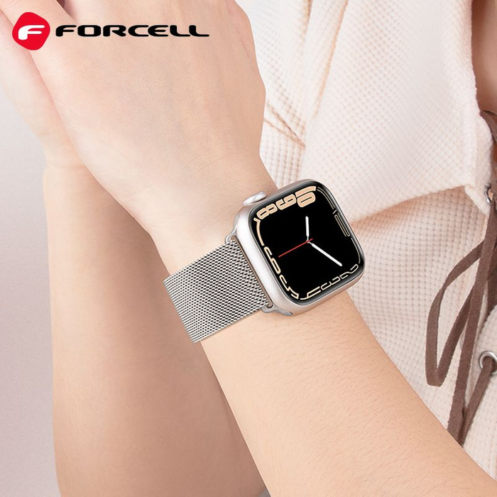 FORCELL F-DESIGN FA03 pasek do APPLE Watch 42 / 44 / 45 / 49 mm złoty