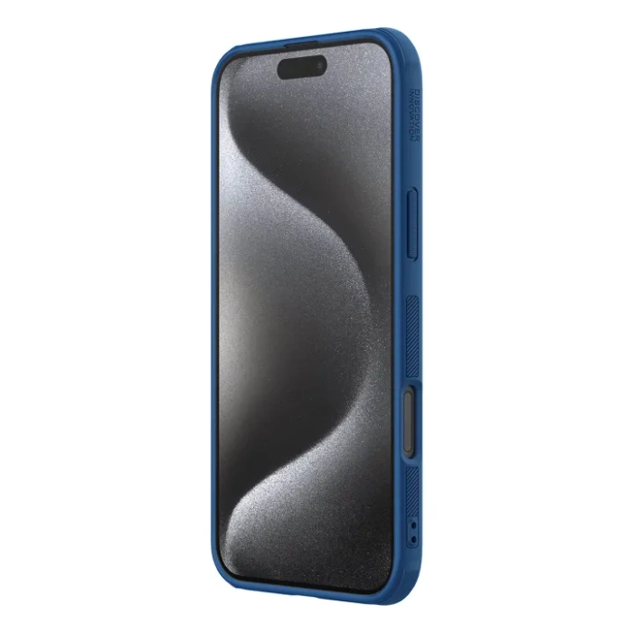 Nillkin Super Frosted Shield Pro Magnetic iPhone 16 Pro niebieskie (L)