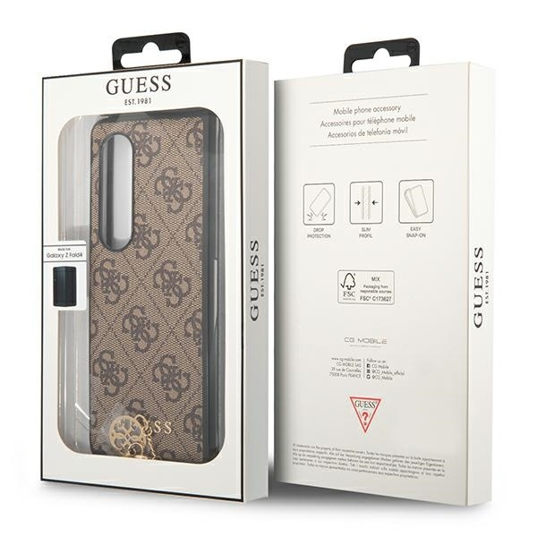 Etui GUESS Samsung Galaxy Z Fold 4 4G Charms Collection Brązowy Hardcase