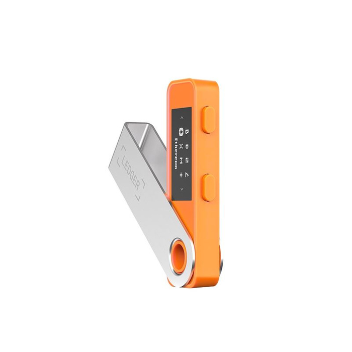 Ledger Nano S Plus BTC Orange Crypto Hardware Wallet