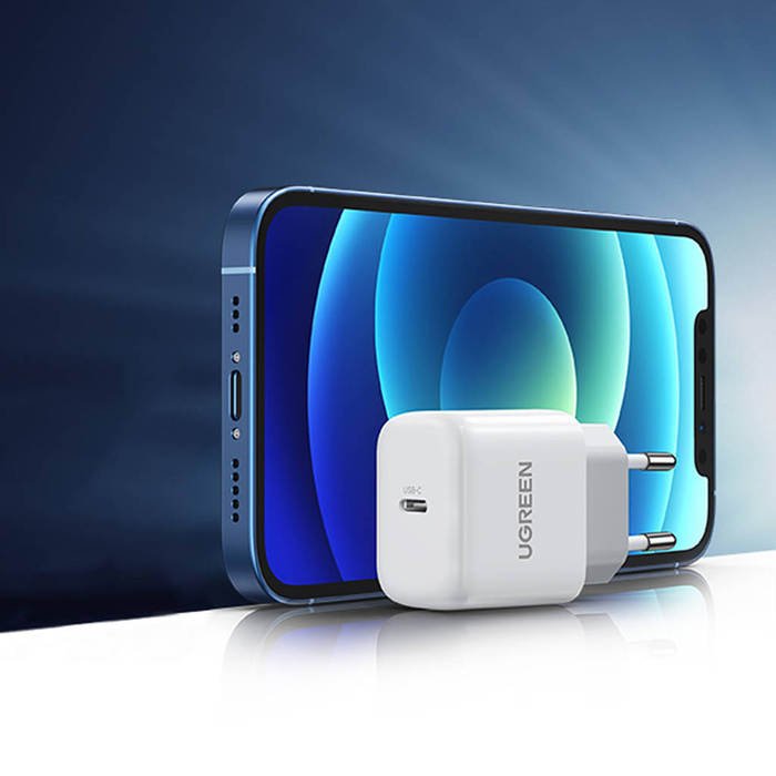 Ugreen ładowarka sieciowa USB-C 20W PD3.0 QC4.0 biała (CD241)