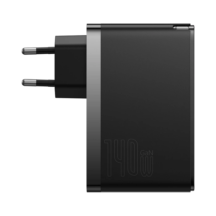 Ładowarka sieciowa Baseus GaN5 Pro 2xUSB-C + USB, 140W (czarna)