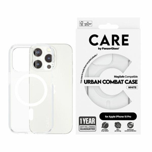 CARE by PanzerGlass Urban Combat Case iPhone 15 Pro 6,1" MagSafe biały/white 1418