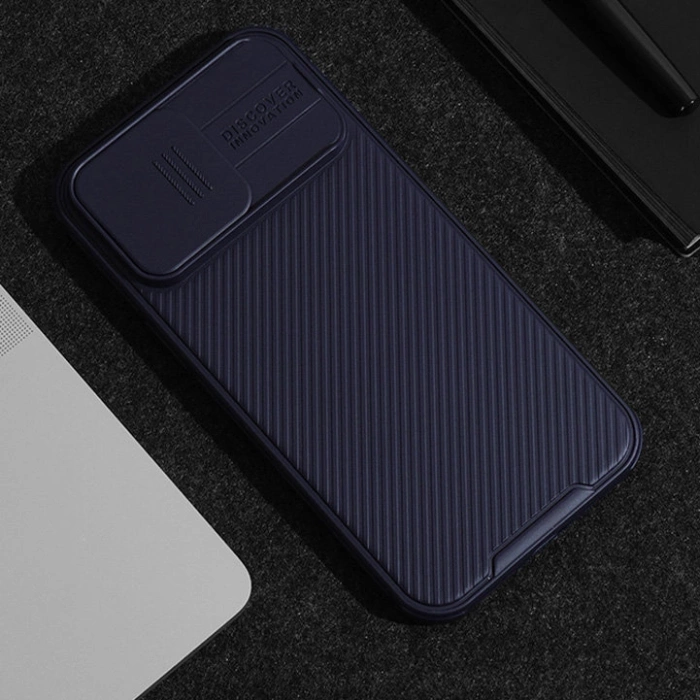 Pancerne etui Nillkin CamShield Pro Magnetic Case do iPhone 15 Plus z osłoną na aparat - zielone