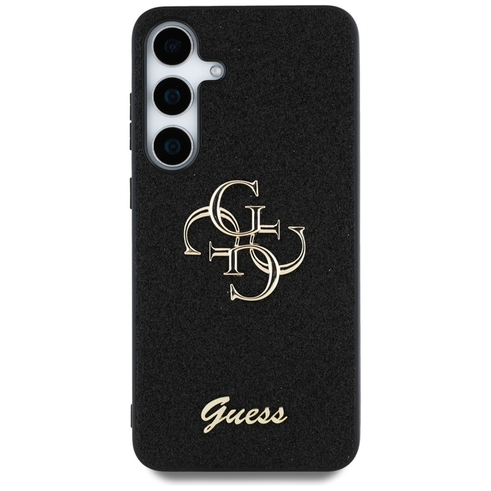 Etui Guess Fixed Glitter Big 4G Metal     Logo do Samsung Galaxy S25 czarny