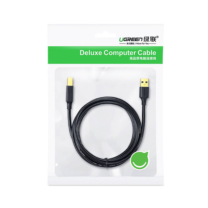 Ugreen kabel USB Typ B do drukarki (męski) - USB 2.0 (męski) 480 Mbps 1 m czarny (US135 20846)