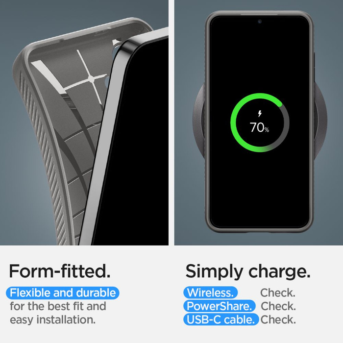 Etui Spigen Liquid Air Samsung Galaxy S24 Granite Grey Case