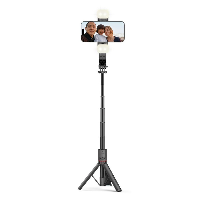 TECH-PROTECT L05S WIRELESS SELFIE STICK TRIPOD & LED LIGHT BLACK