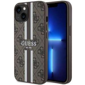 Etui Guess GUHMP14SP4RPSW iPhone 14 6,1" brązowy/brown hardcase 4G Printed Stripes MagSafe Case