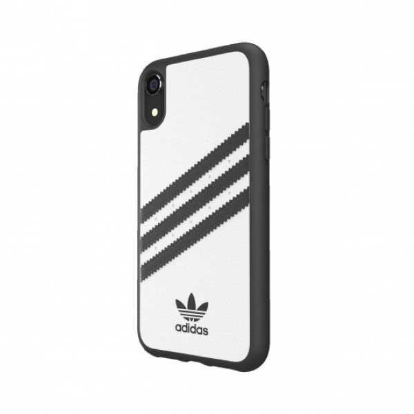 Etui Adidas Moulded Case PU iPhone XR biało-czarny/white-black 32808