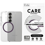 Etui CARE by PanzerGlass Flagship Urban   Combat Purple QI do Samsung Galaxy S25 przezroczysty