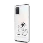 Etui KARL LAGERFELD Samsung Galaxy A31 Choupette Fun Bezbarwny Case