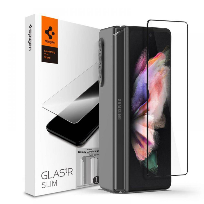 SPIGEN Samsung Galaxy Z Fold 3 Glass FC & Hinge Film Czarny Glass SZKŁO HARTOWANE