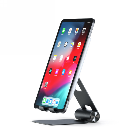 Satechi R1 Aluminum Hinge Holder Foldable Stand - aluminiowa składana podstawka do MacBook/iPad (black)