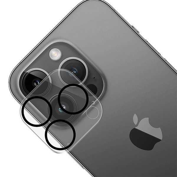 3MK Lens Pro Full Cover iPhone 13 Pro / 13 Pro Max Szkło hartowane na obiektyw aparatu z ramką montażową 1szt