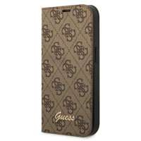 Etui GUESS Apple iPhone 14 Pro Book 4G Vintage Gold Logo Brązowy Case