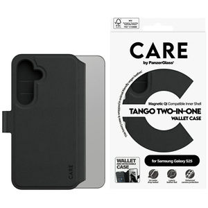 Etui CARE by PanzerGlass Feature Tango    2w1 Wallet do Samsung Galaxy S25 czarny