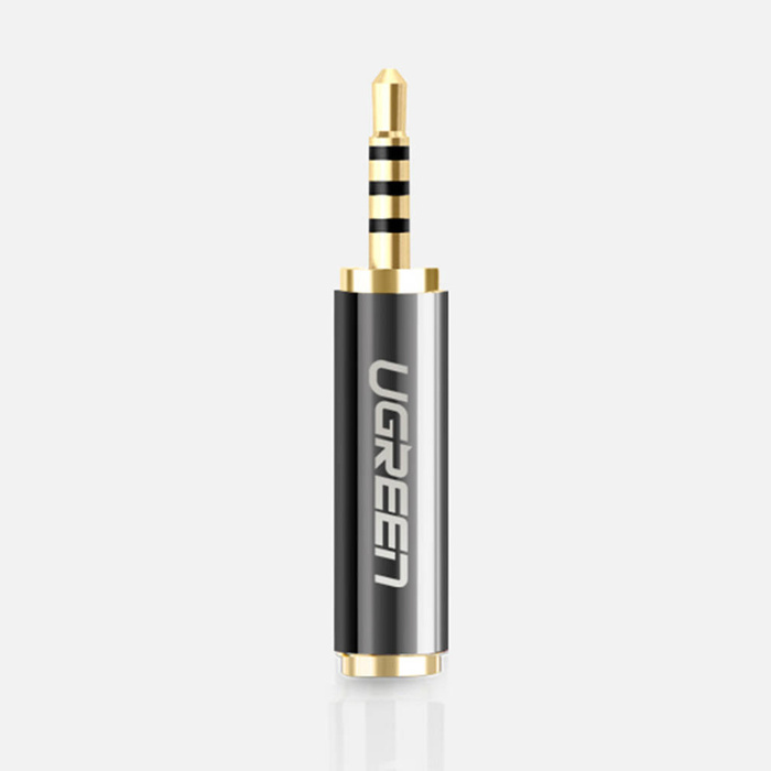 Ugreen adapter audio jack 2.5mm męski do jack 3.5mm żeński czarny (20501)