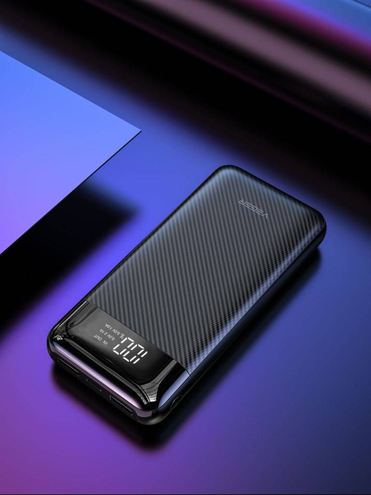 Bateria zewnętrzna (POWER BANK) VEGER L20 - 20 000mAh LCD czarny (W2019)