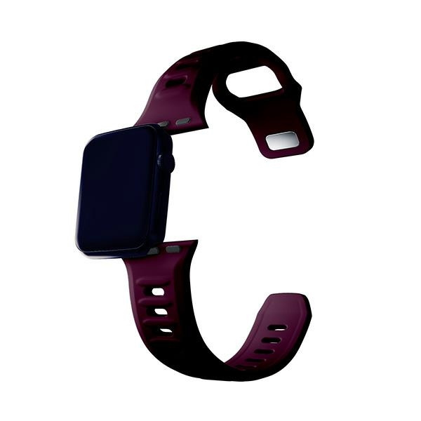 3MK Silicone Watch Strap ciemnofioletowy /mulberry dla Apple Watch 38/40/41mm