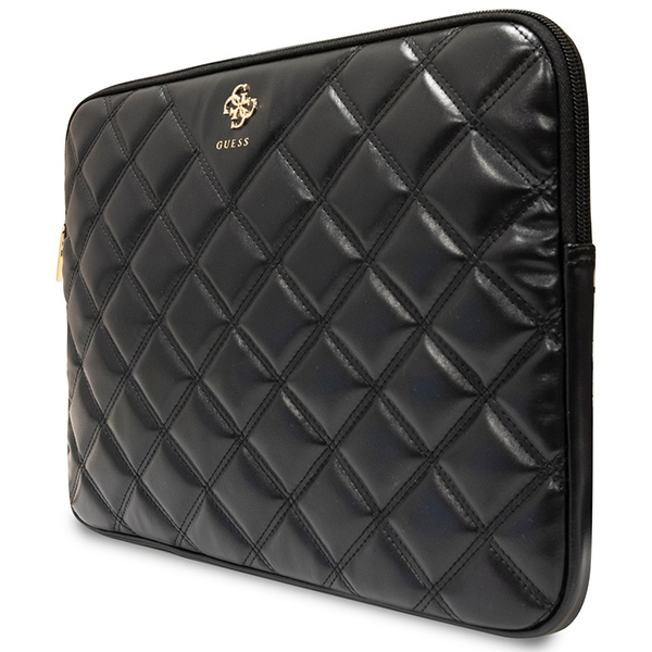 Guess Sleeve GUCS16ZPSQSSGK 16" czarny/black Quilted 4G