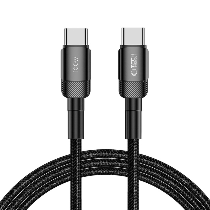 Tech-protect ultraboost Evo USB-C Cable Pd100w/5a 200cm Black