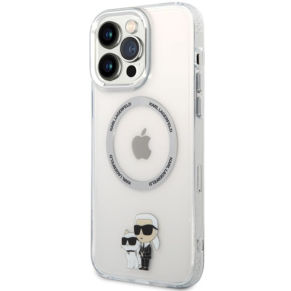 Etui Karl Lagerfeld KKLHMP13XHNKCIT iPhone 13 Pro Max 6,7" hardcase transparent Iconic Karl&Choupette Magsafe Case