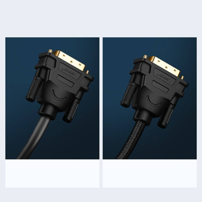 Ugreen kabel przewód HDMI - DVI 4K 60Hz 30AWG 1m czarny (30116)