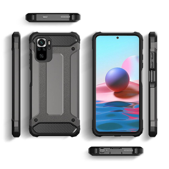 Hybrid Armor pancerne hybrydowe etui pokrowiec Xiaomi Redmi Note 11 Pro+ 5G (China) / 11 Pro 5G (China) / Mi11i HyperCharge / Poco X4 NFC 5G niebieski